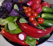 Бакинские овощи и зелень