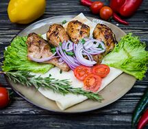 Голень куриная на углях