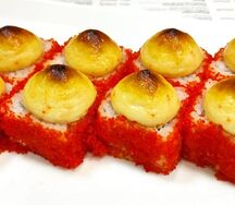 Запеченный Калифорния с угрем