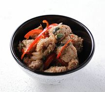 Салат с соевым мясом