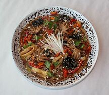 Чапче с морепродуктами