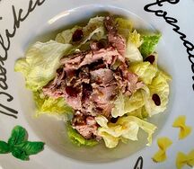 Салат с ростбифом и печеным перцем