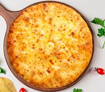 Пирог с картошкой, грибами и сыром