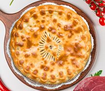 Пирог с говядиной и бараниной