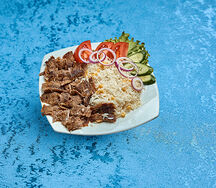 Döner kebap (с рисом)