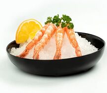 Сашими с креветками
