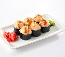 Запечённый краб-крем и тамаго