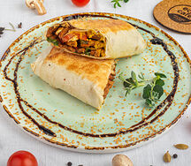 Лаваш с соевым мясом