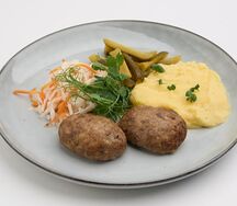 Котлеты домашние с пюре
