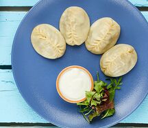Манты с мясом