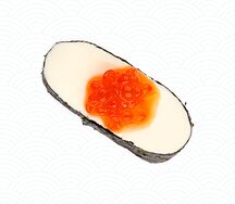Суши сливочный сыр с красной икрой