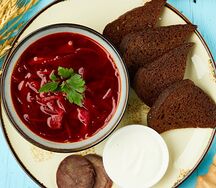 Борщ из конины