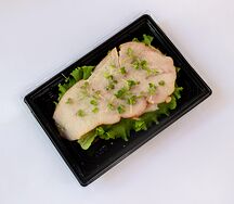 Сэндвич с индейкой и грибным соусом