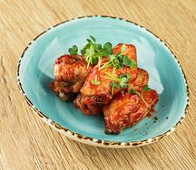 Chicken Wings with BBQ sauce