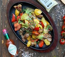 Баранина жгучая с овощами