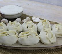 Манты с мясом