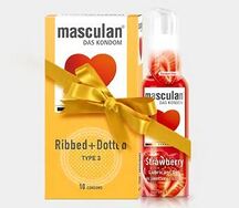 Презервативы Masculan С колечками и пупырышками №10/3