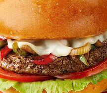 Cheesesteak burger