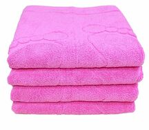 Полотенце махровое Parisa Towel Ножки 45*65 см Ярко-розовый