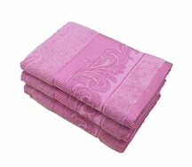 Полотенце махровое 70*135 см Parisa home Glorious 100% хлопок Плотность 420 гр/м? Грязно-розовый