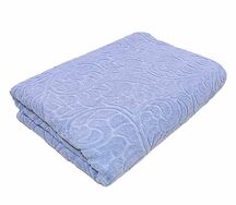 Покрывало махровое Parisa Home 150*200 см Голубое