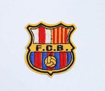 Аппликация на ткань вышитая F. c. b. 6*6 см