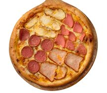 Пицца с четырьмя видами мяса