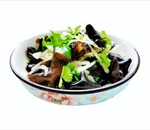 Китайский грибной салат с луком