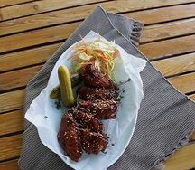 Куриные крылышки барбекю