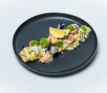 Спагетти с морепродуктами