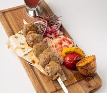 Шашлык печень в чарве