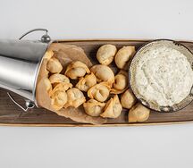 Жареные пельмени