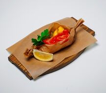 Филе горбуши с овощами
