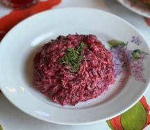 Свекла с майонезом и чесноком