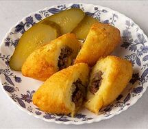 Зразы картофельные с мясом
