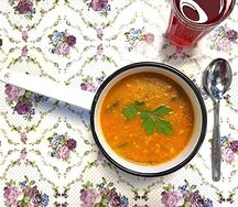 Суп чечевичный с лимоном