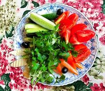 Закуска Кавказская (свежие овощи)