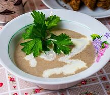 Крем-суп грибной