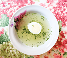 Бульончик говяжий с яйцом