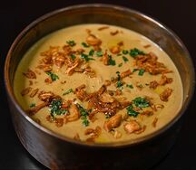 Грибной крем-суп с гренками