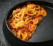 Томатная паста с креветками