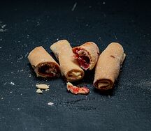 Печенье Рогалики малиновые