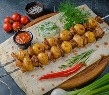Картофель с курдюком