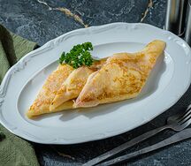 Блины с ветчиной и сыром