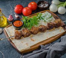 Шашлык из говяжьей печени