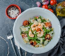 Руккола с креветками