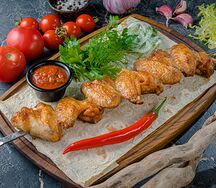 Шашлык из куриных крыльев