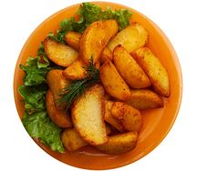 Картофельные дольки по-деревенски