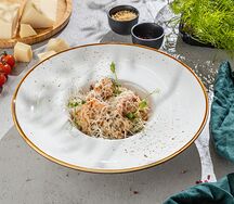 Паста с лососем в сливочном соусе