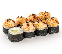 Запечённый с креветкой